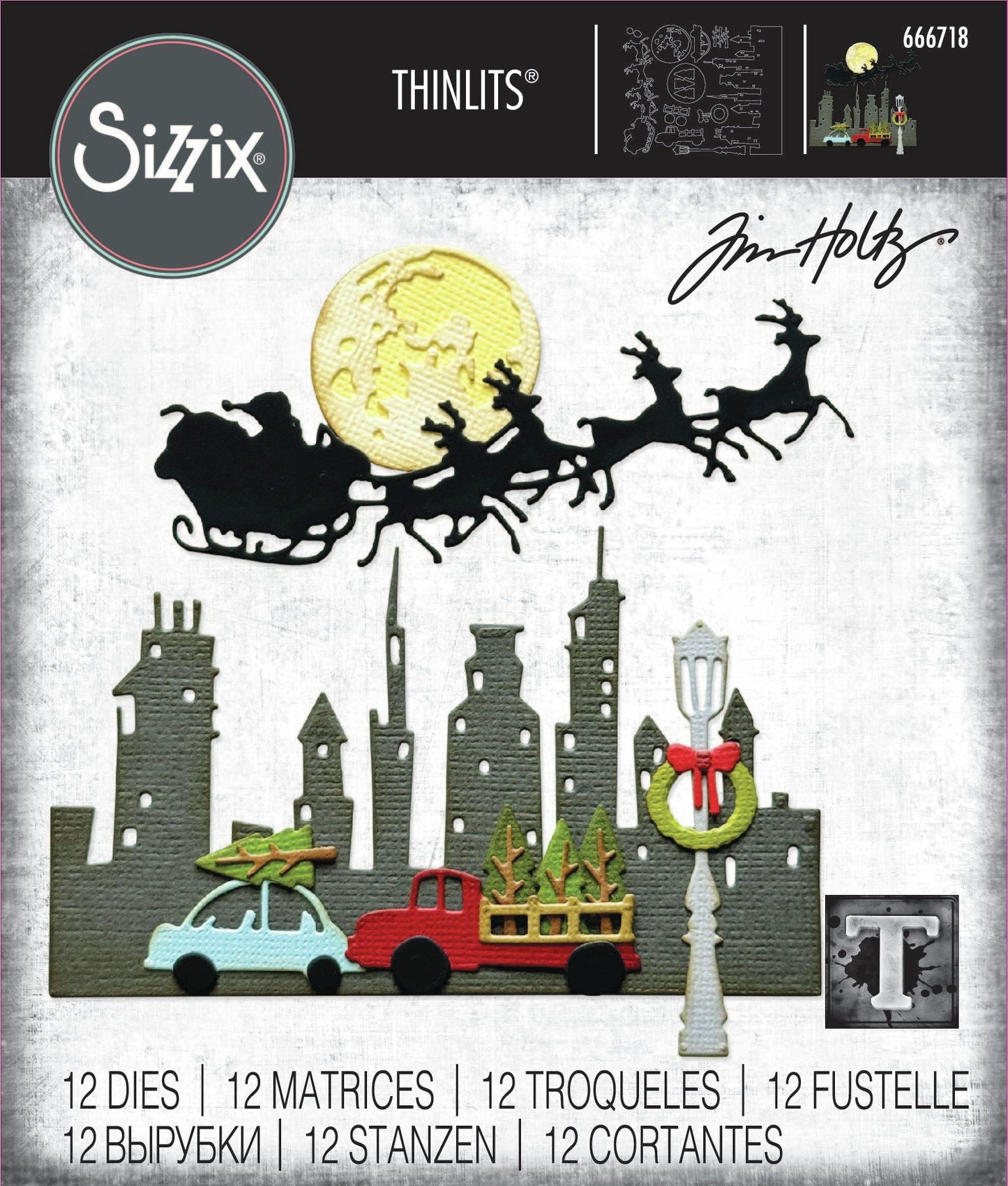 Sizzix Vault Christmas Magic Thinlits Die Set