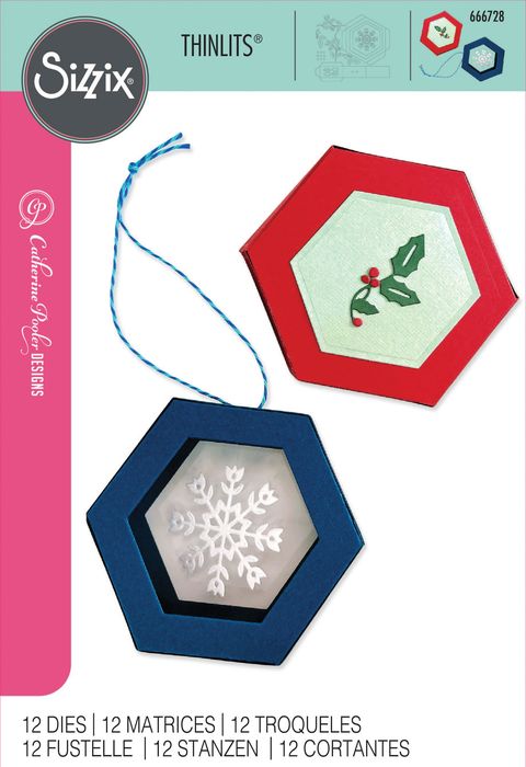 Sizzix Thinlits Die Set 12/Pkg By Catherine Pooler-Hanging Ornament Box