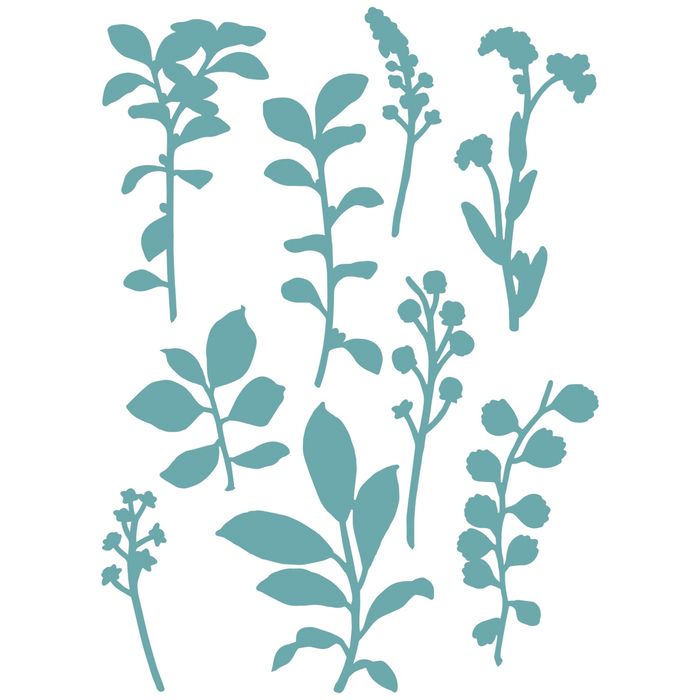 Sizzix Framelits Die Set By 49 And Market -Fine Stems 02