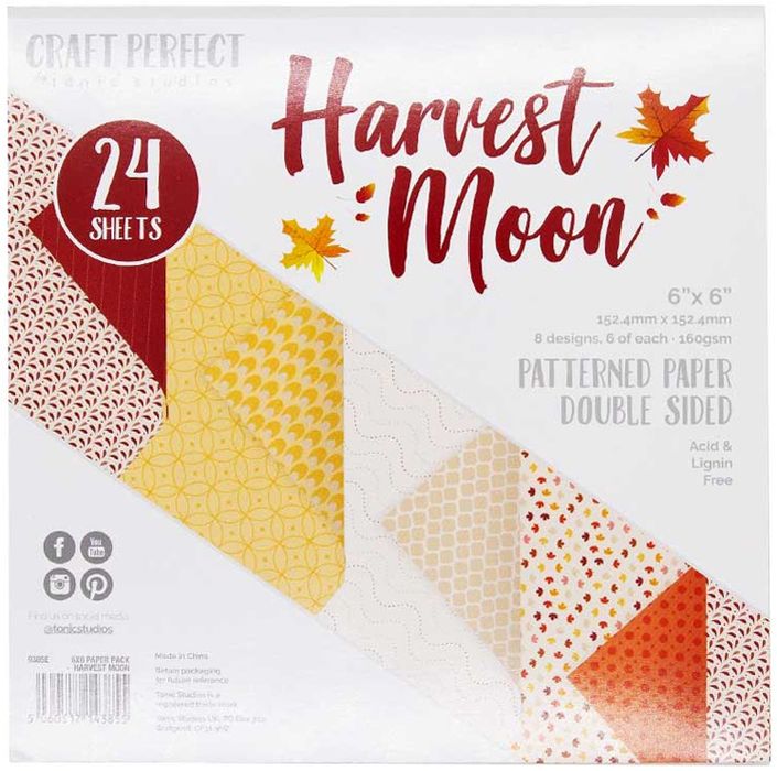Craft Perfect Double-Sided Cardstock 6"X6 24/Pkg-Harvest Moon