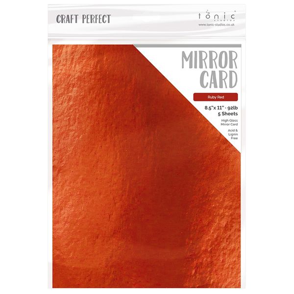 Ruby Red Mirror Card