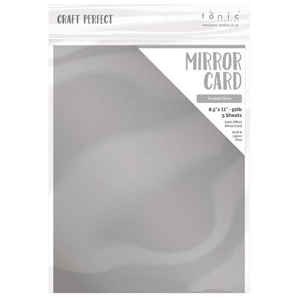 Frosted Silver Mirror Card