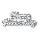 Memory Box Everyday Sentiments Happy Anniversary Craft Die (AIR Exclusive)