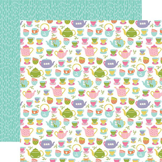 Echo Park All About a Girl: Tea Time DS Paper (1 Sheet)