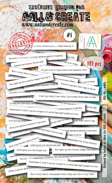 AALL and Create Ephemera - 001 - Bite Me White