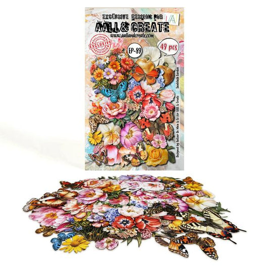 AALL and Create - A6 Ephemera Die-Cuts - Sunblush Garden