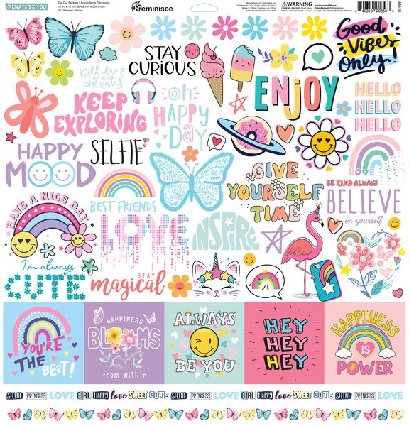 Reminisce Always Be You 12x12 Sticker