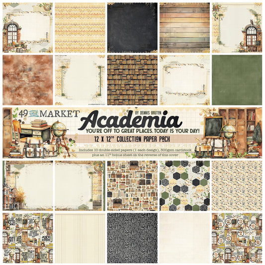 49 And Market Collection Pack 12"X12"-Academia