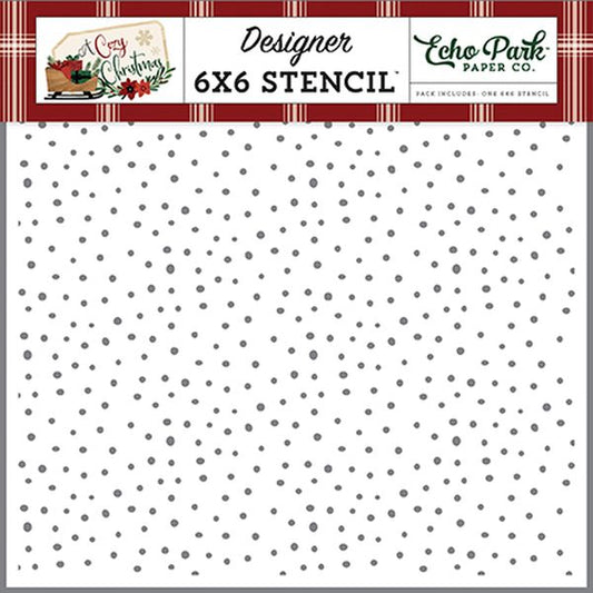 Let It Snow 6x6 Stencil
