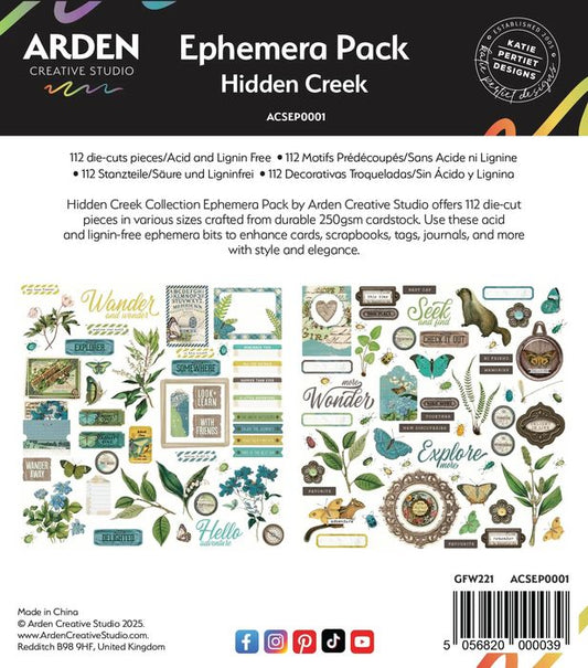 Arden Creative Studio Hidden Creek Ephemera Pack