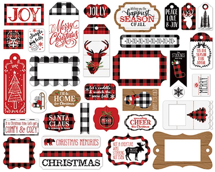 Lumberjack Christmas Frames & Tags
