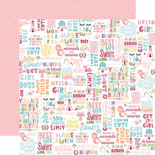 Echo Park All Girl: Hello Girl: DS Paper (1 Sheet)