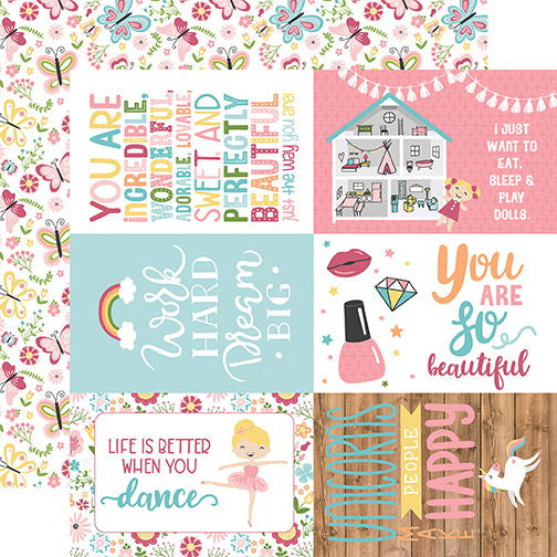 Echo Park All Girl: 4X6 Journaling Cards