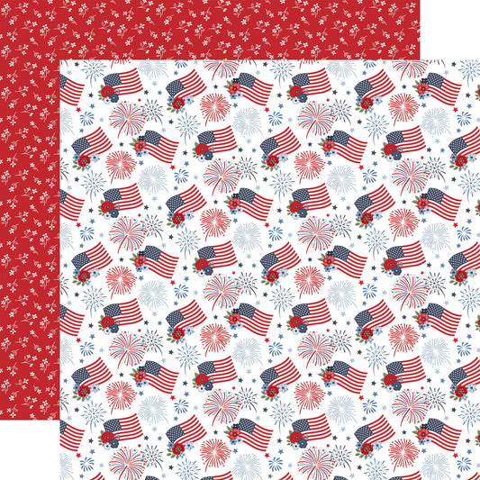 Echo Park All American: Fireworks And Flags DS Paper (1 sheet)