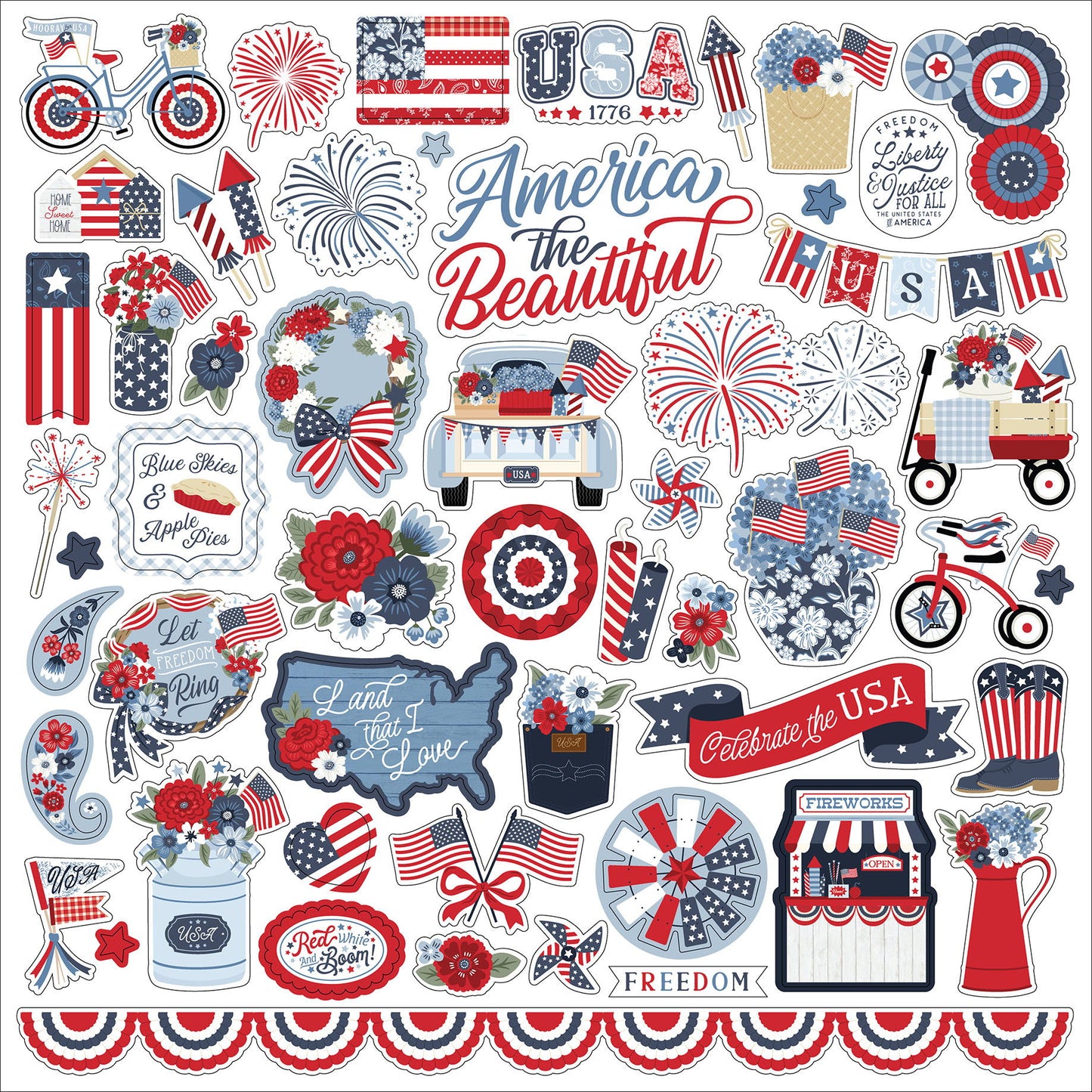 Echo Park All American Element Sticker