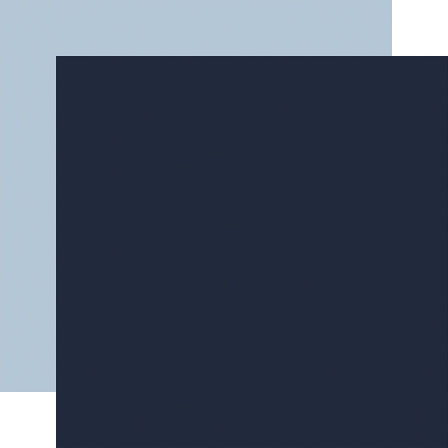 Echo Park All American: Navy / Lt. Blue 12x12 Coordinating Solid DS Paper (1 sheet)
