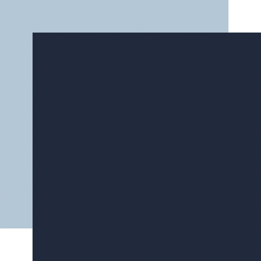Echo Park All American: Navy / Lt. Blue 12x12 Coordinating Solid DS Paper (1 sheet)