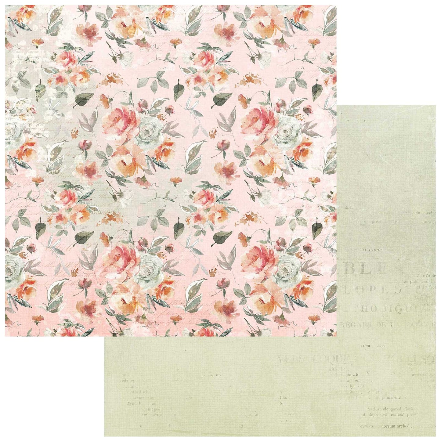 ARToptions Avesta Double-Sided Cardstock 12"X12"-Posies