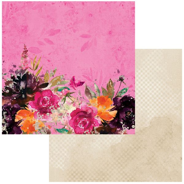 ARToptions Spice Fuchsia Grove 12"X12" Double-Sided Cardstock