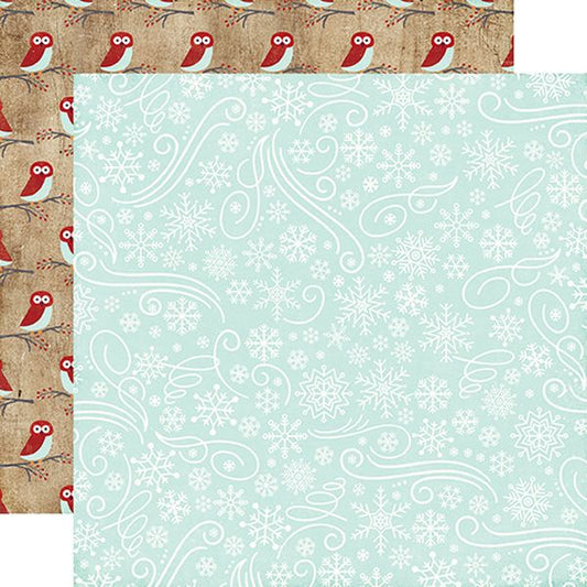 A Perfect Winter Snowflake Swirls DS Paper (1 Sheet)