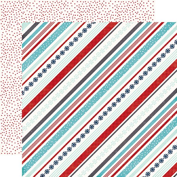 A Perfect Winter Snowy Stripes DS Paper (1 Sheet)