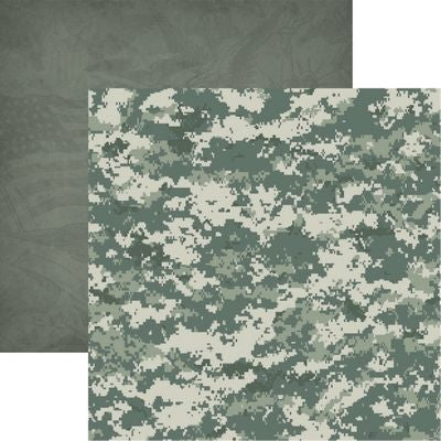 Reminisce Army: Army Camo Paper DS Paper (1 Sheet)