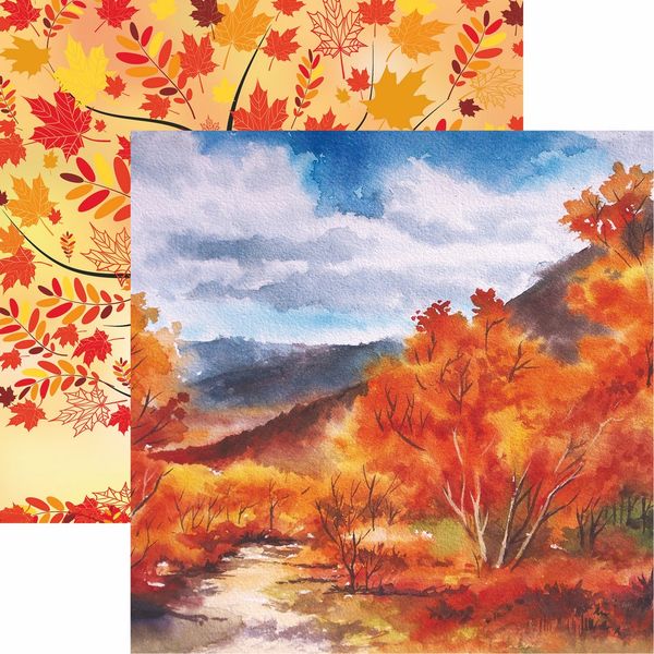 Reminisce Autumn Splendor: Autumn Leaves DS Paper (1 Sheet)
