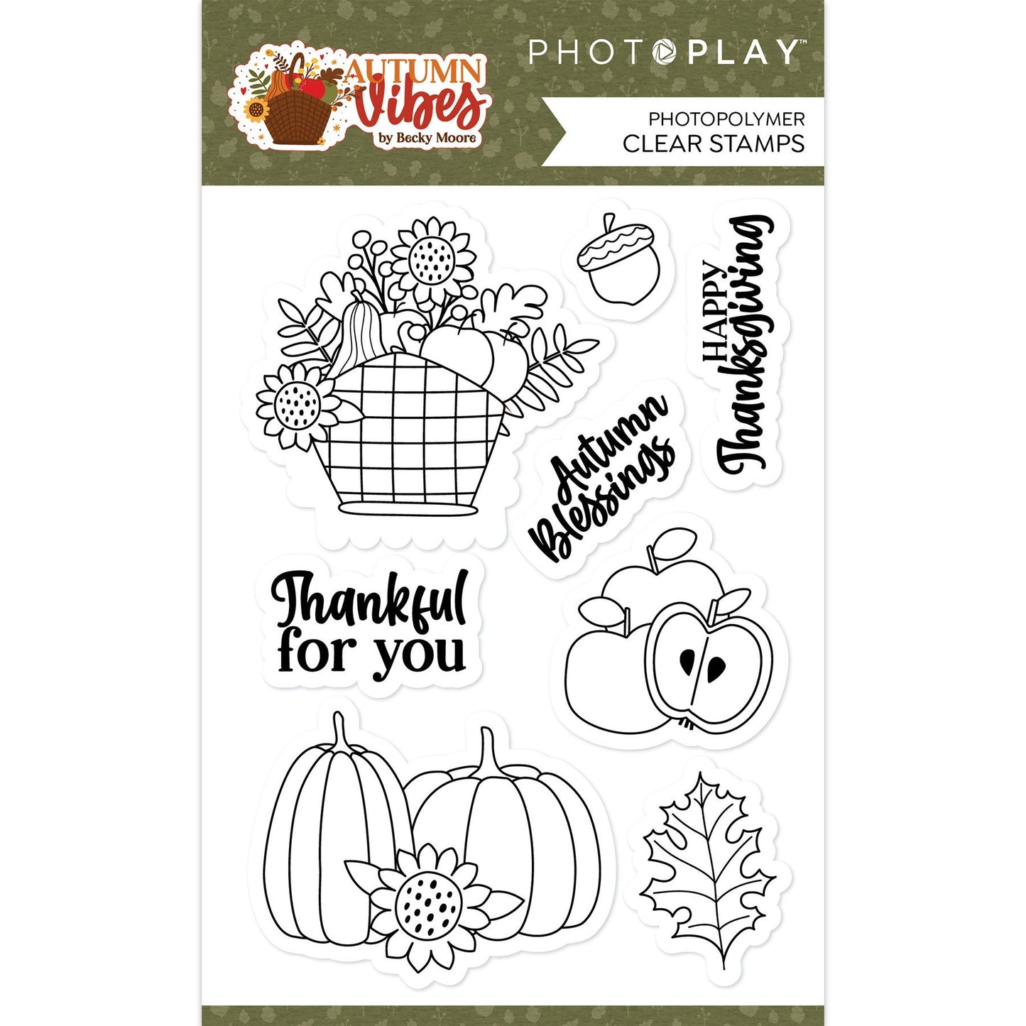 PhotoPlay Photopolymer Clear Stamps-Autumn Vibes