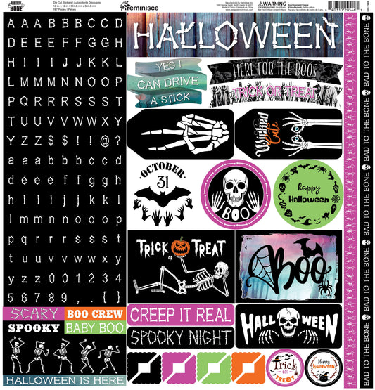Reminisce Bad to the Bone 12x12 Sticker