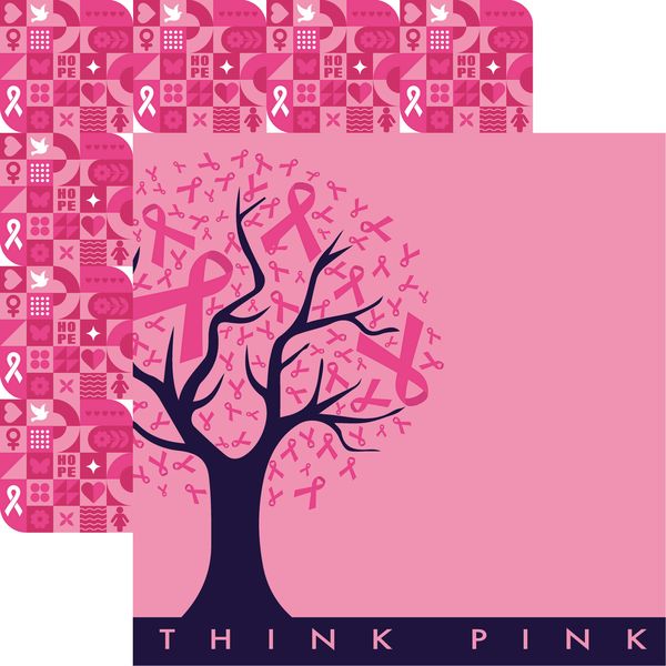 Reminisce Breast Cancer Awareness: Think Pink DS Paper (1 Sheet)
