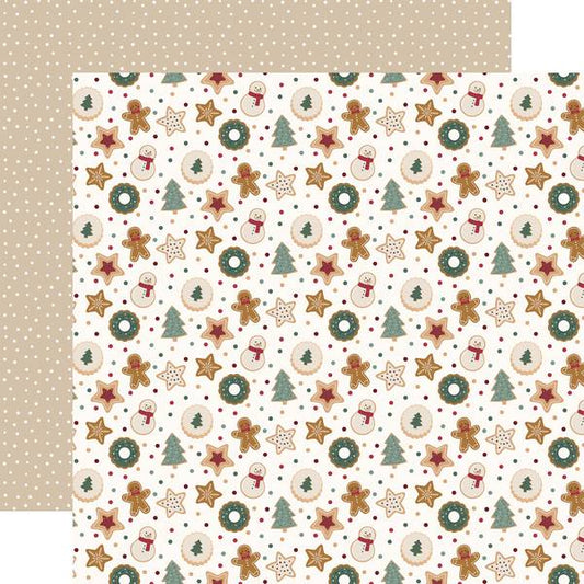 Echo Park Baking Christmas Cheer: Christmas Cookies 12x12 DS Paper (1 Sheet)