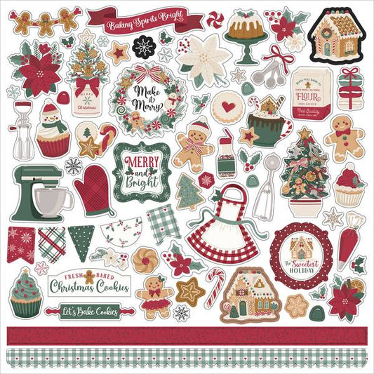 Echo Park Baking Christmas Cheer Element Sticker