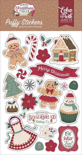 Echo Park Baking Christmas Cheer Puffy Stickers