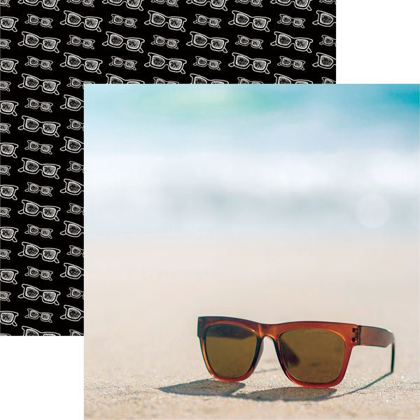 Reminisce Beachin' Sunglasses: Just Beach DS Paper (1 Sheet)