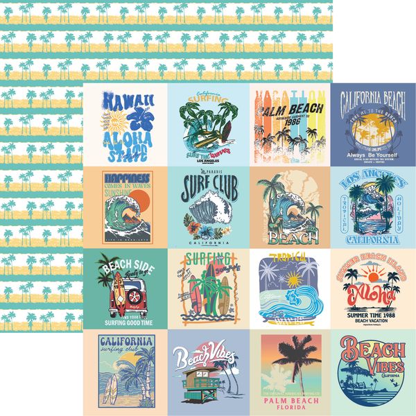 Reminisce Beach Life: Beach Life-The Guys DS Paper (1 Sheet)