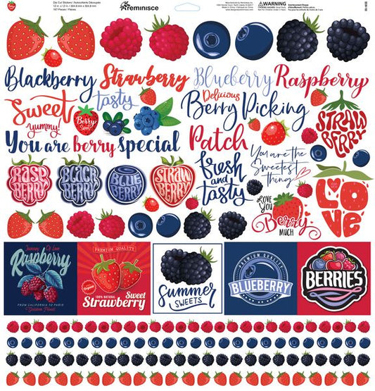 Reminisce Berry Sweet 12x12 Sticker