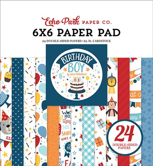 DISC - Echo Park Birthday Boy 6X6 Pad