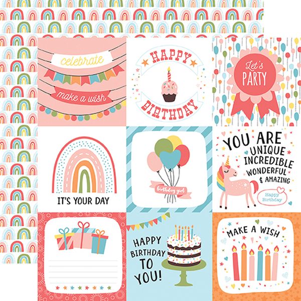 Echo Park Birthday Girl: 4X4