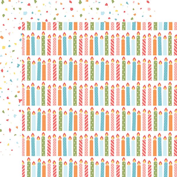 Echo Park Birthday Girl: Cluster of Candles DS Paper (1 Sheet)
