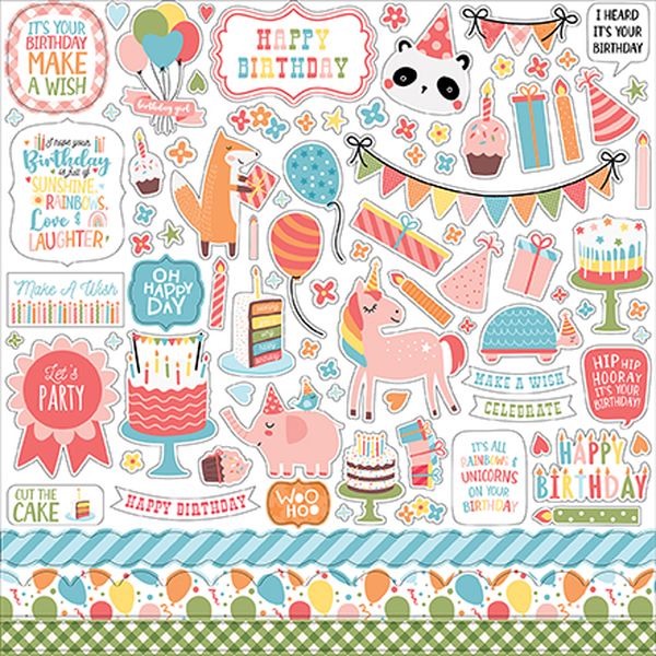 Birthday Girl Element Stickers
