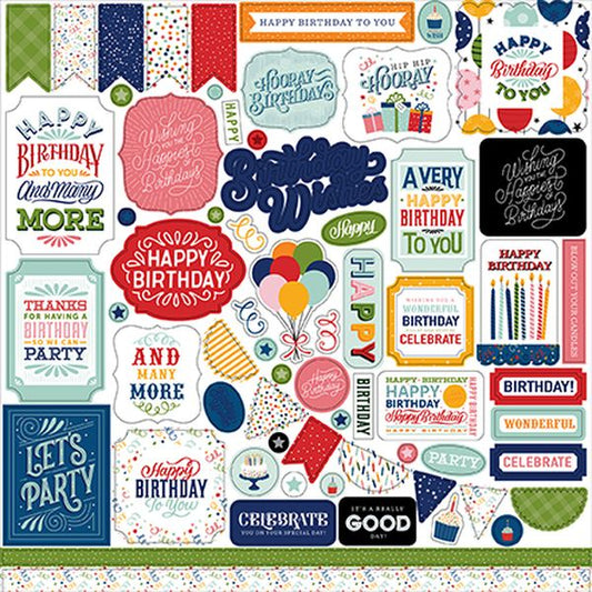 Birthday Salutations Element Stickers