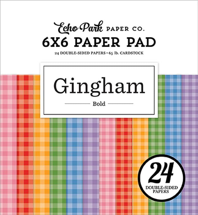 Echo Park Bold Gingham 6x6 Paper Pad