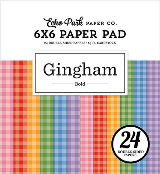 Echo Park Bold Gingham 6x6 Paper Pad