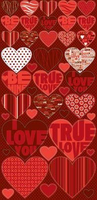 Reminisce Be Mine Hearts Glitter Scrapboo