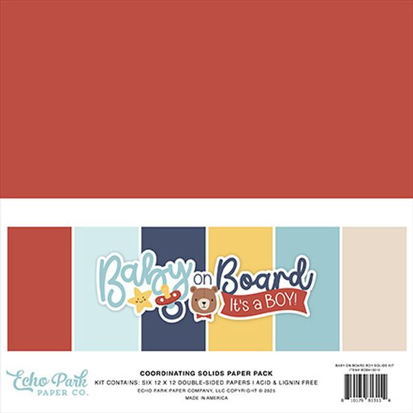 Echo Park Baby On Board - Boy Solids Kit