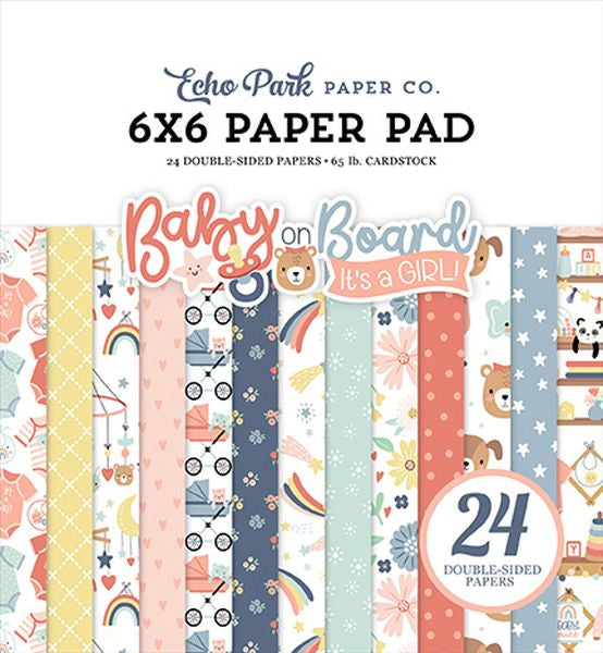 Echo Park Baby On Board - Girl 6x6 Paper Pad