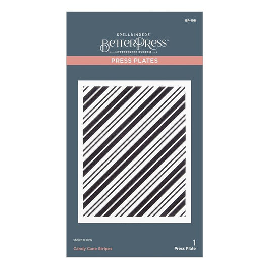 Spellbinders BetterPress Press Plate-Candy Candy Stripes