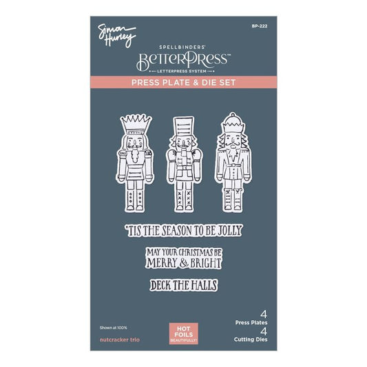 Spellbinders Nutcracker Trio Better Press Plate & Die Set