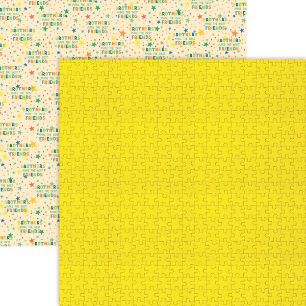 Reminisce Brothers: Puzzle Piecesb DS Paper (1 Sheet)