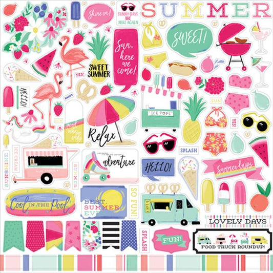 Echo Park Best Summer Ever Sticker